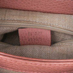 Small Dollar Calfskin Interlocking G Satchel