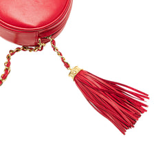 CC Lambskin Tassel Oval Camera Bag
