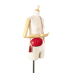 CC Lambskin Tassel Oval Camera Bag