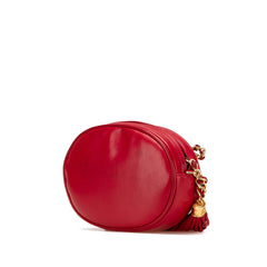 CC Lambskin Tassel Oval Camera Bag