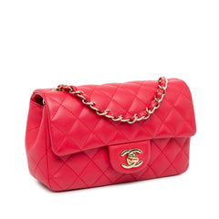 Mini Rectangular Classic Lambskin Single Flap