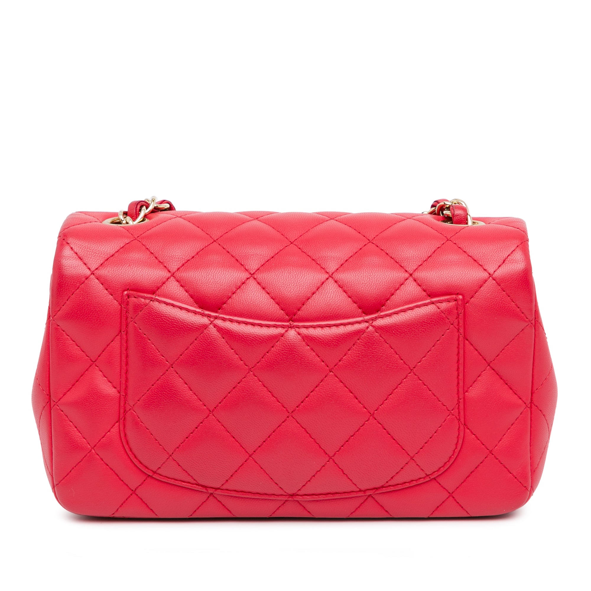 Mini Rectangular Classic Lambskin Single Flap