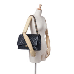 Maxi Classic Caviar Double Flap