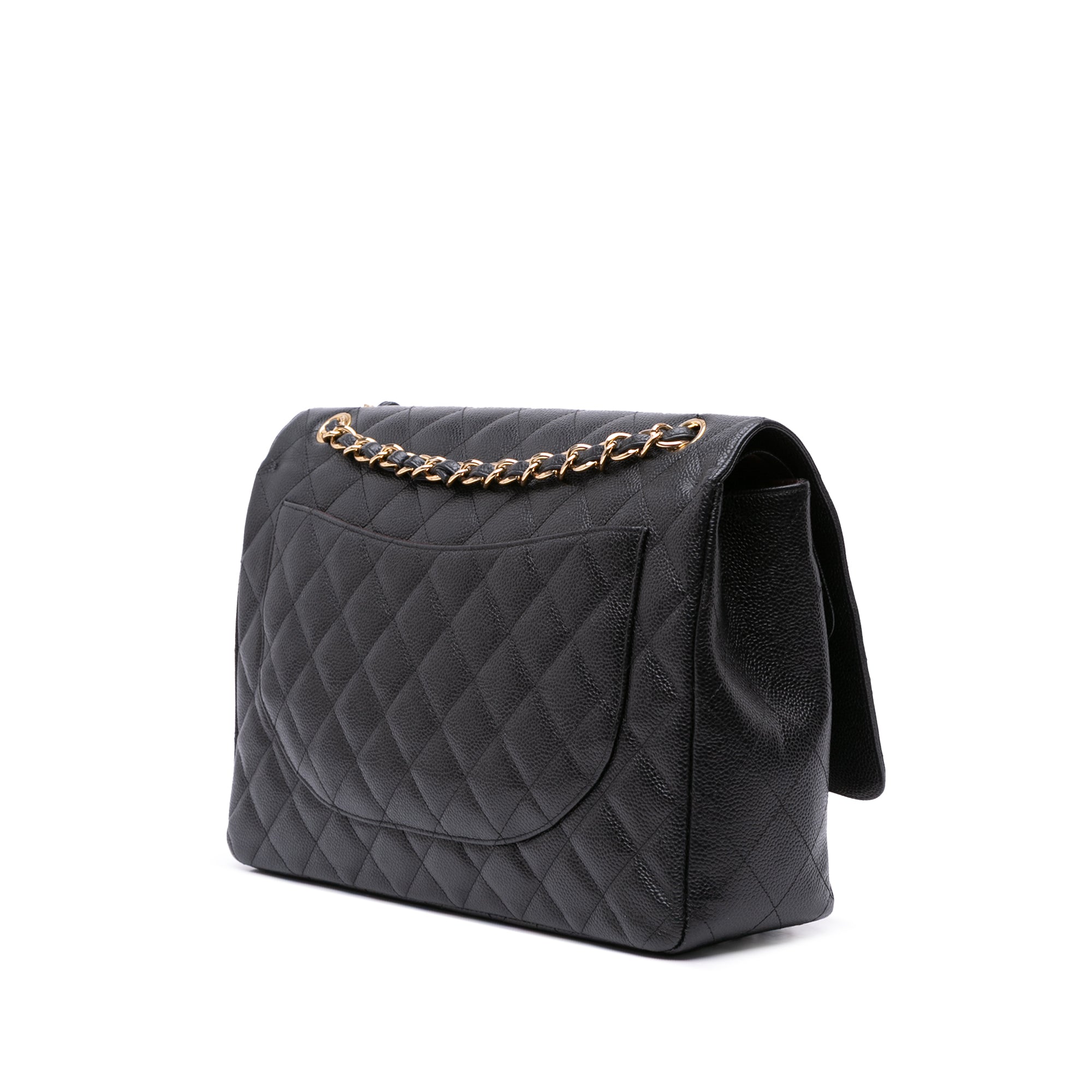 Maxi Classic Caviar Double Flap
