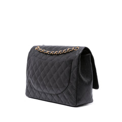 Maxi Classic Caviar Double Flap
