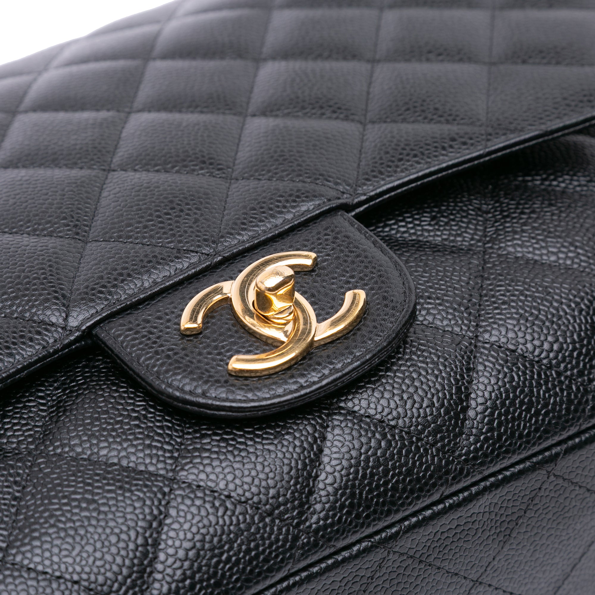 Maxi Classic Caviar Double Flap