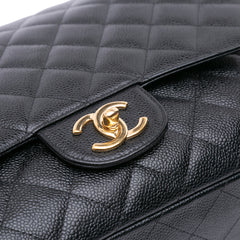 Maxi Classic Caviar Double Flap