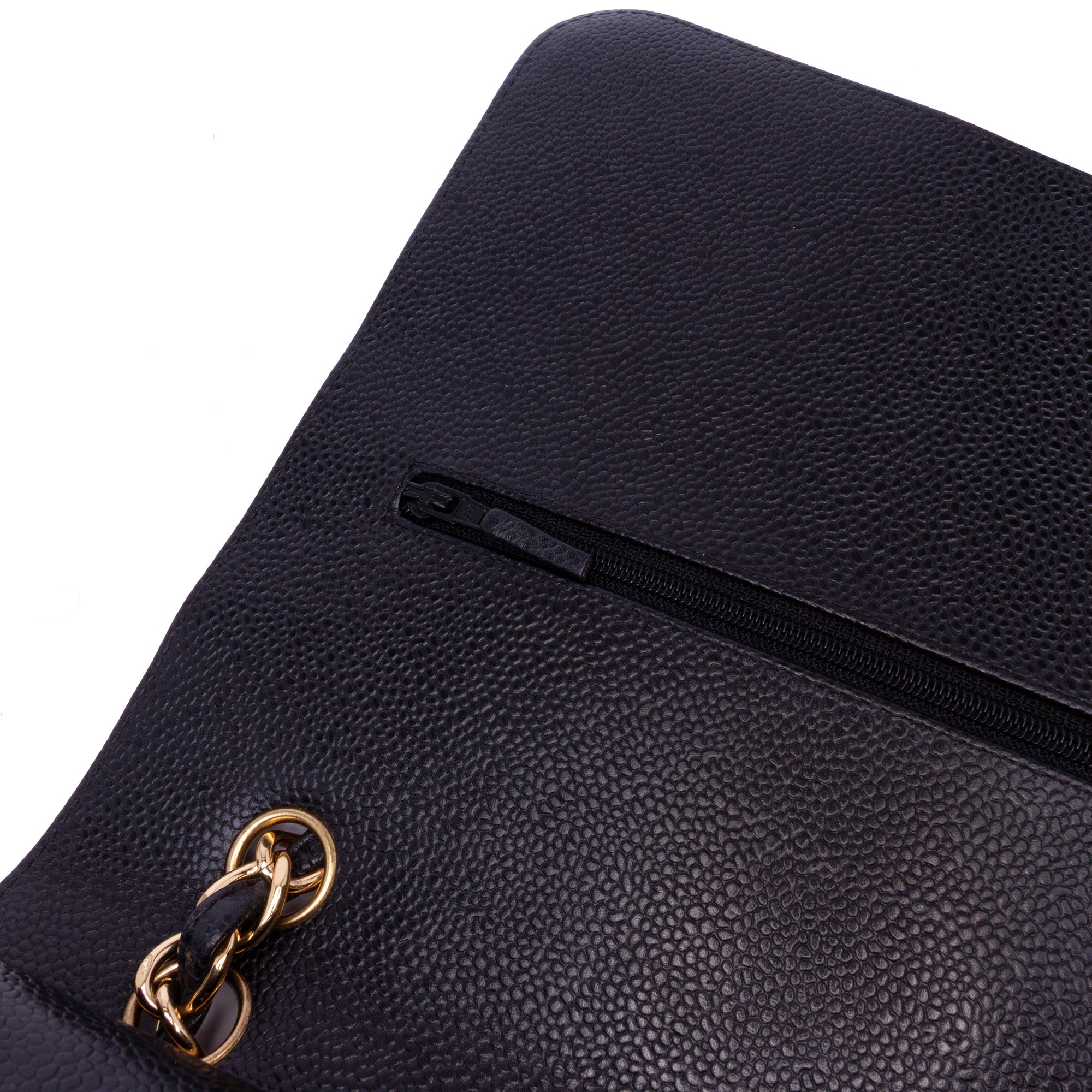 Maxi Classic Caviar Double Flap