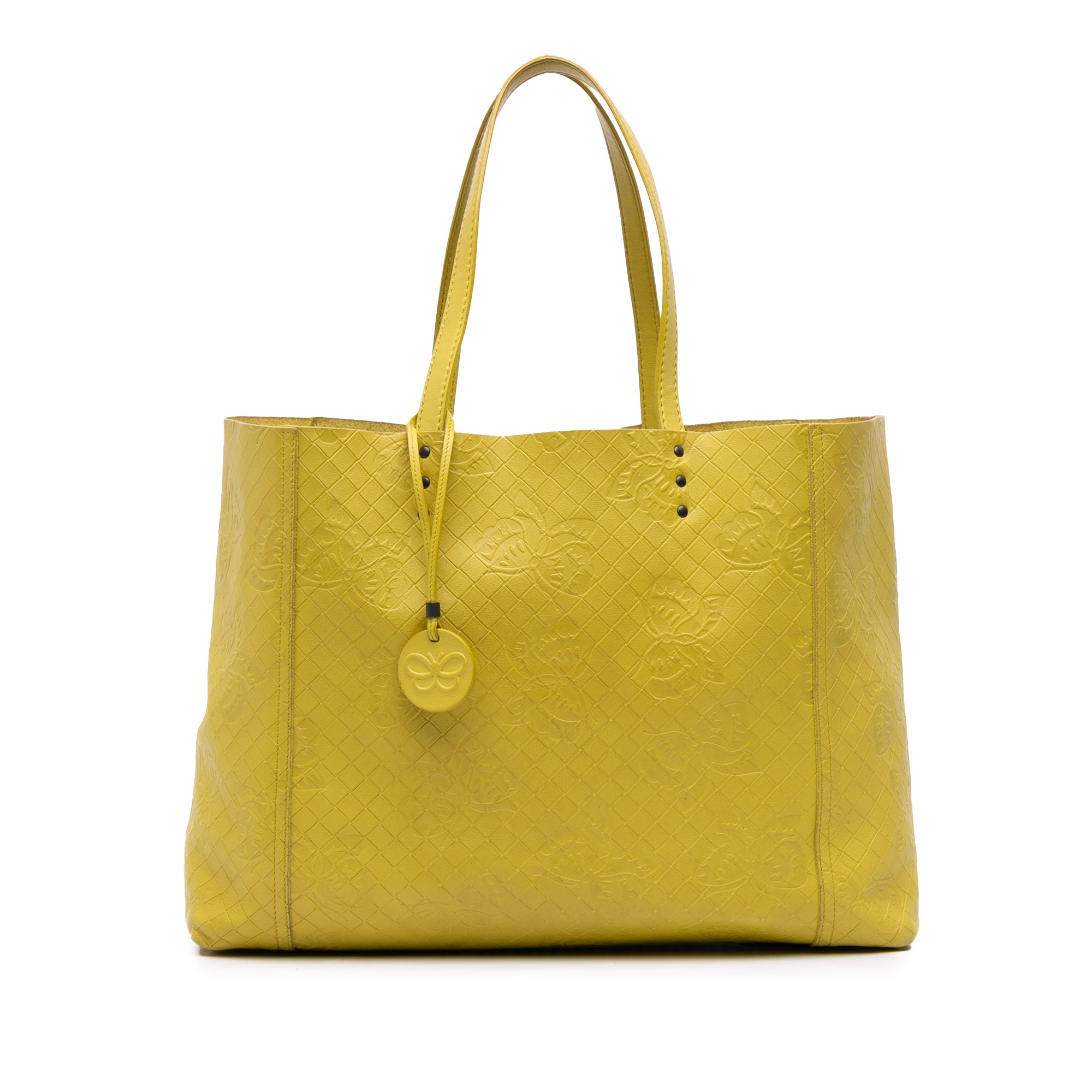 Leather Intrecciomirage Butterfly Tote