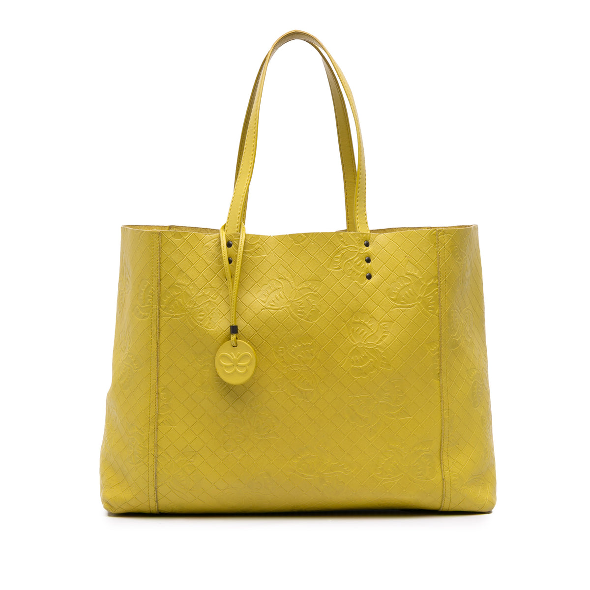 Leather Intrecciomirage Butterfly Tote