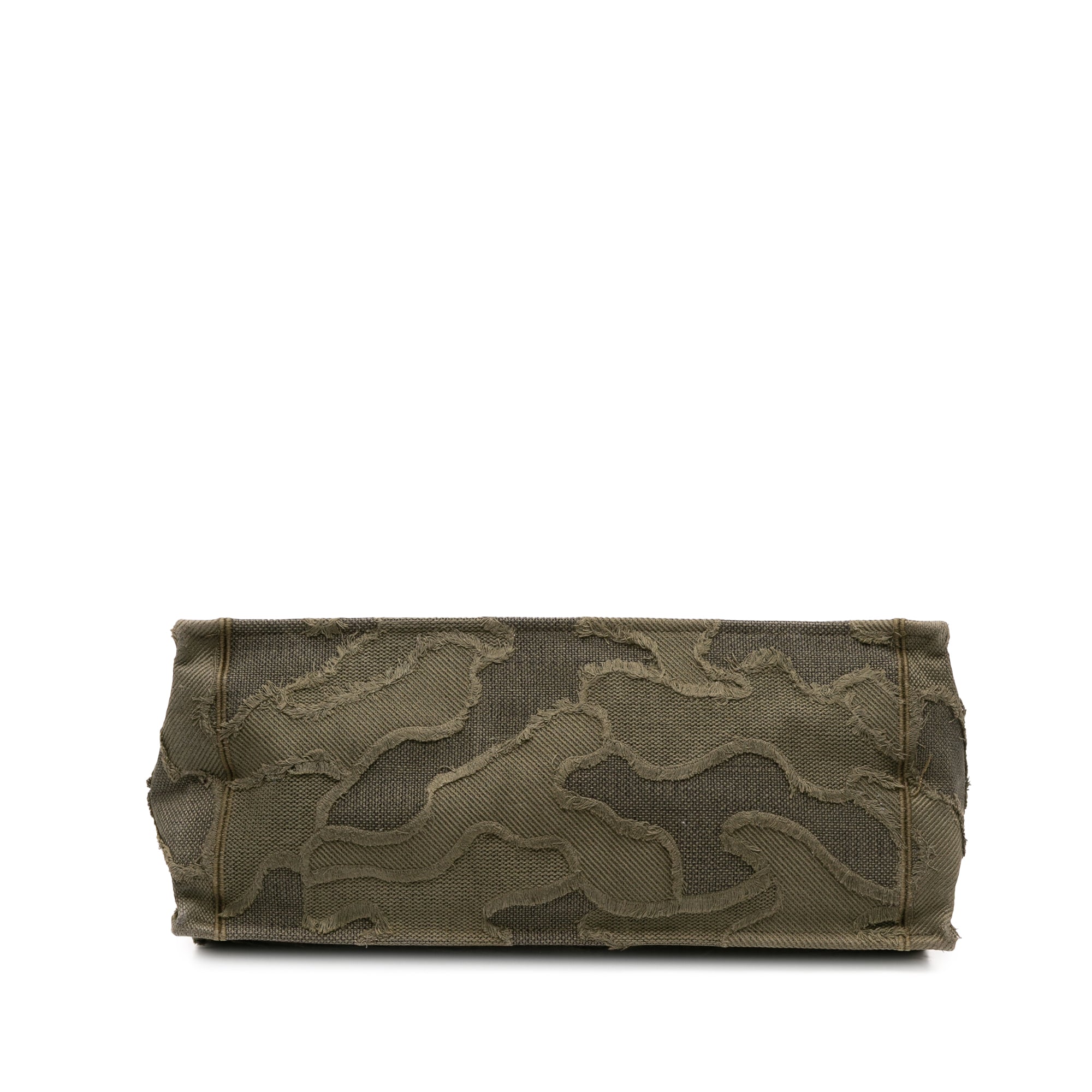 Large Embroidered Canvas Camouflage Book Tote