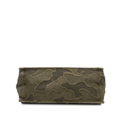 Large Embroidered Canvas Camouflage Book Tote