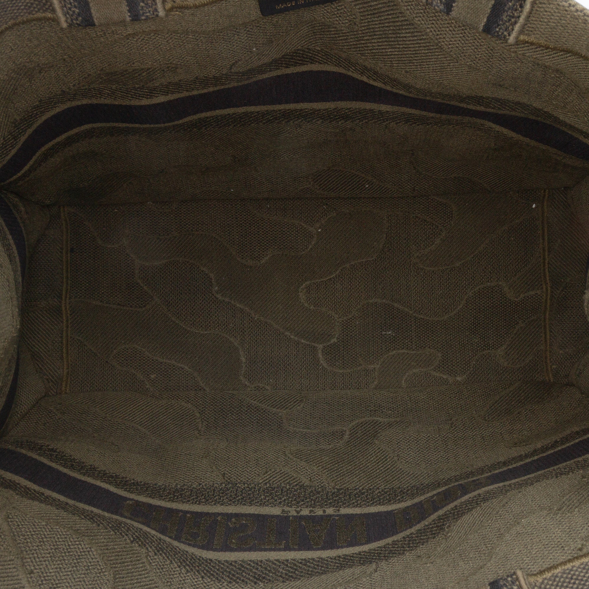 Large Embroidered Canvas Camouflage Book Tote