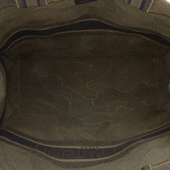 Large Embroidered Canvas Camouflage Book Tote