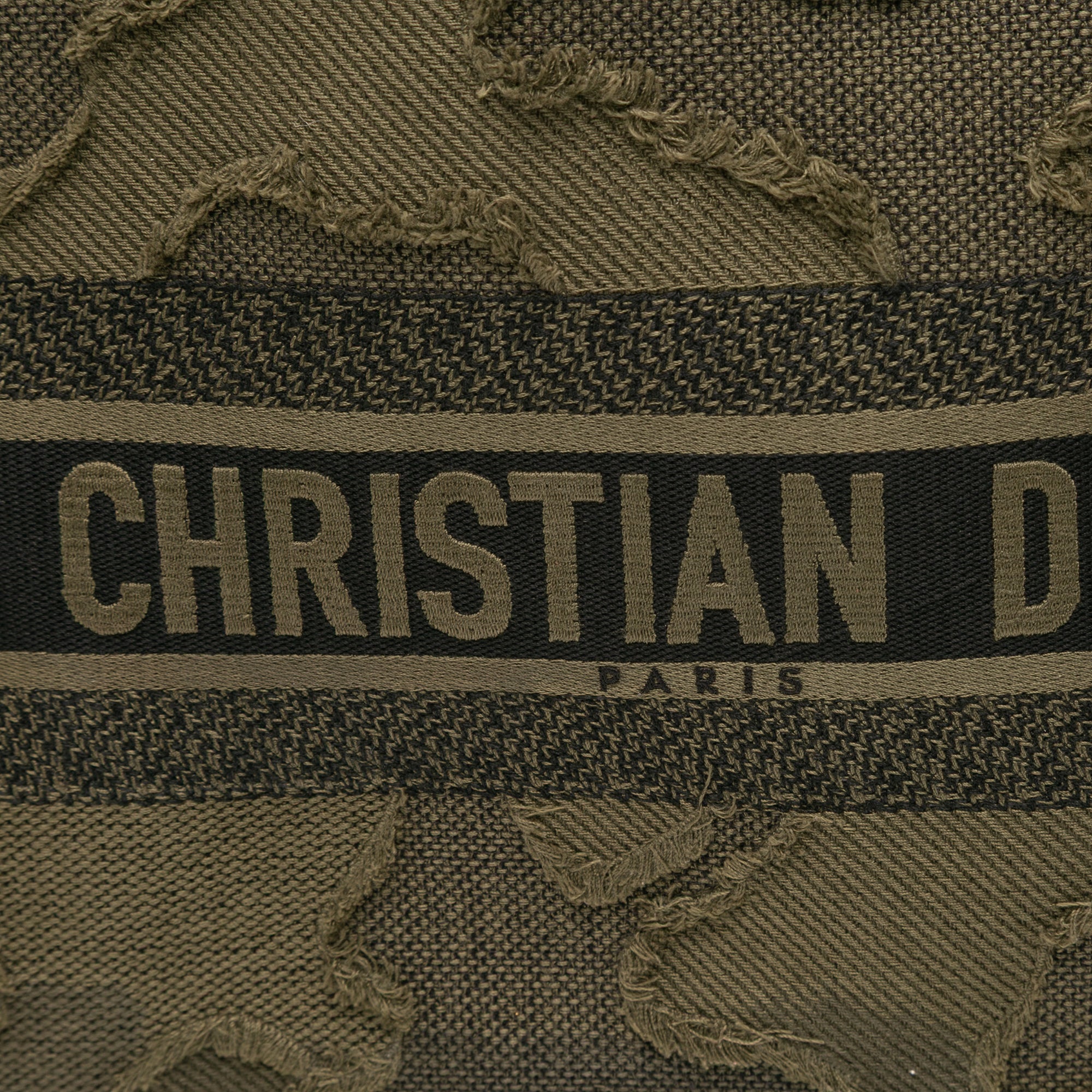 Large Embroidered Canvas Camouflage Book Tote