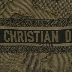 Large Embroidered Canvas Camouflage Book Tote