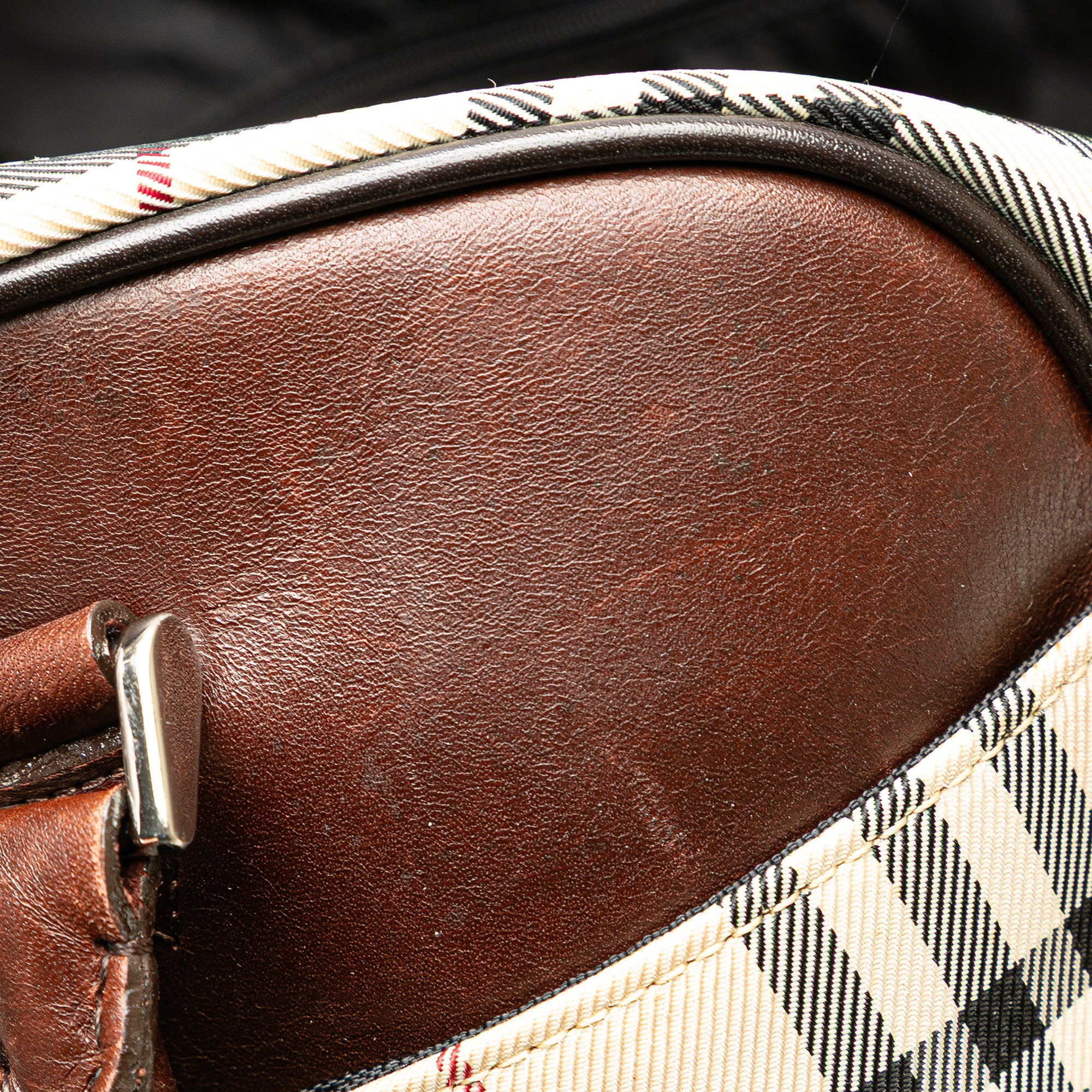 House Check Canvas Handbag