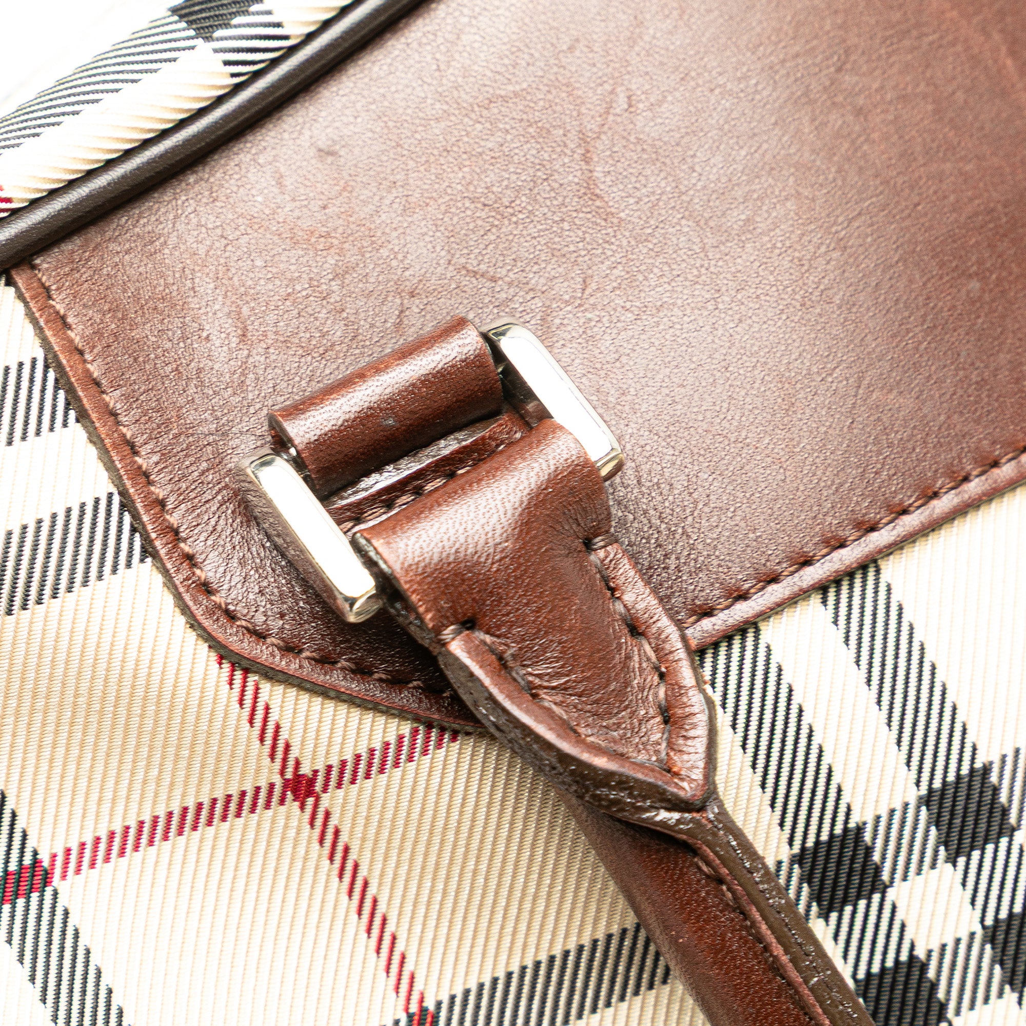 House Check Canvas Handbag
