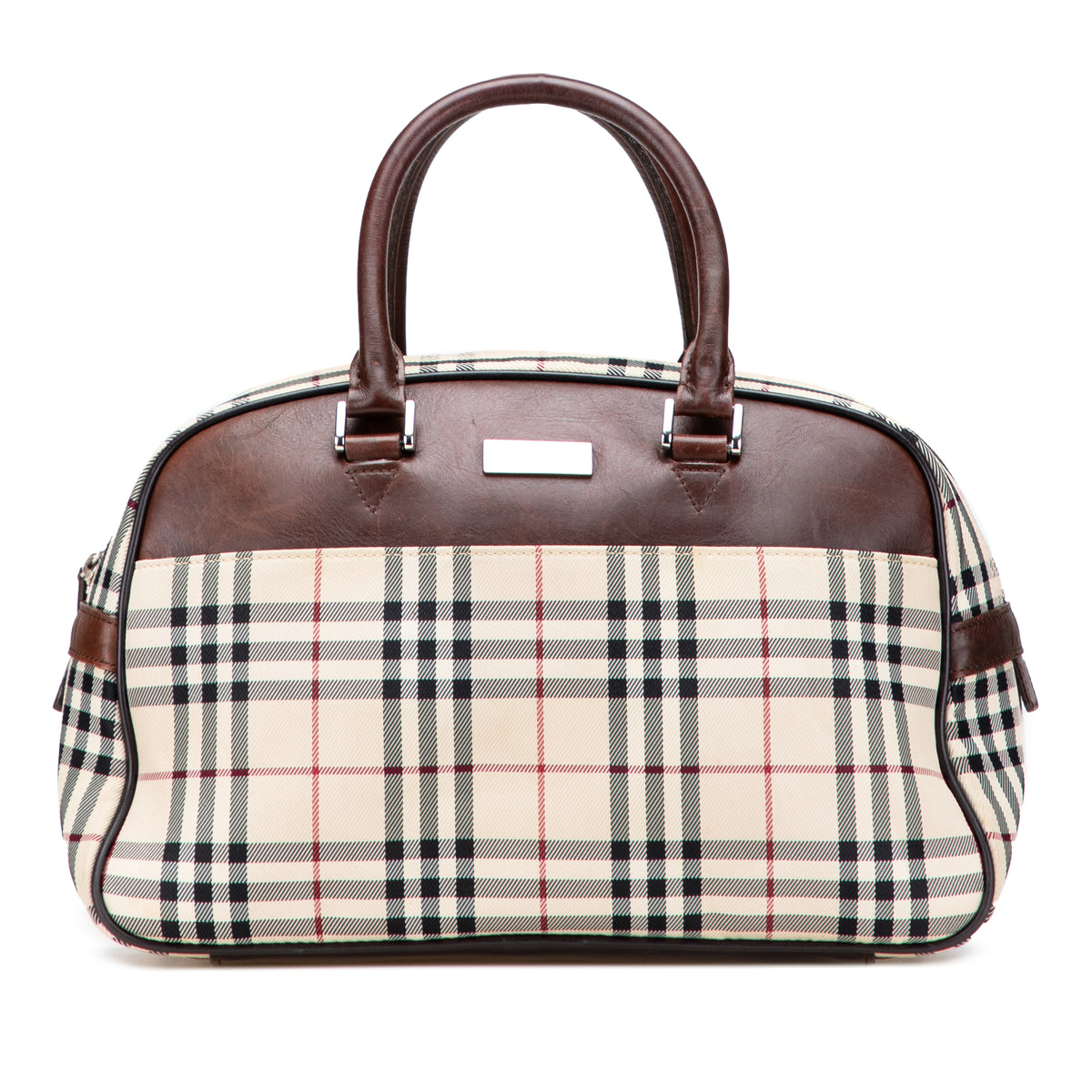 House Check Canvas Handbag