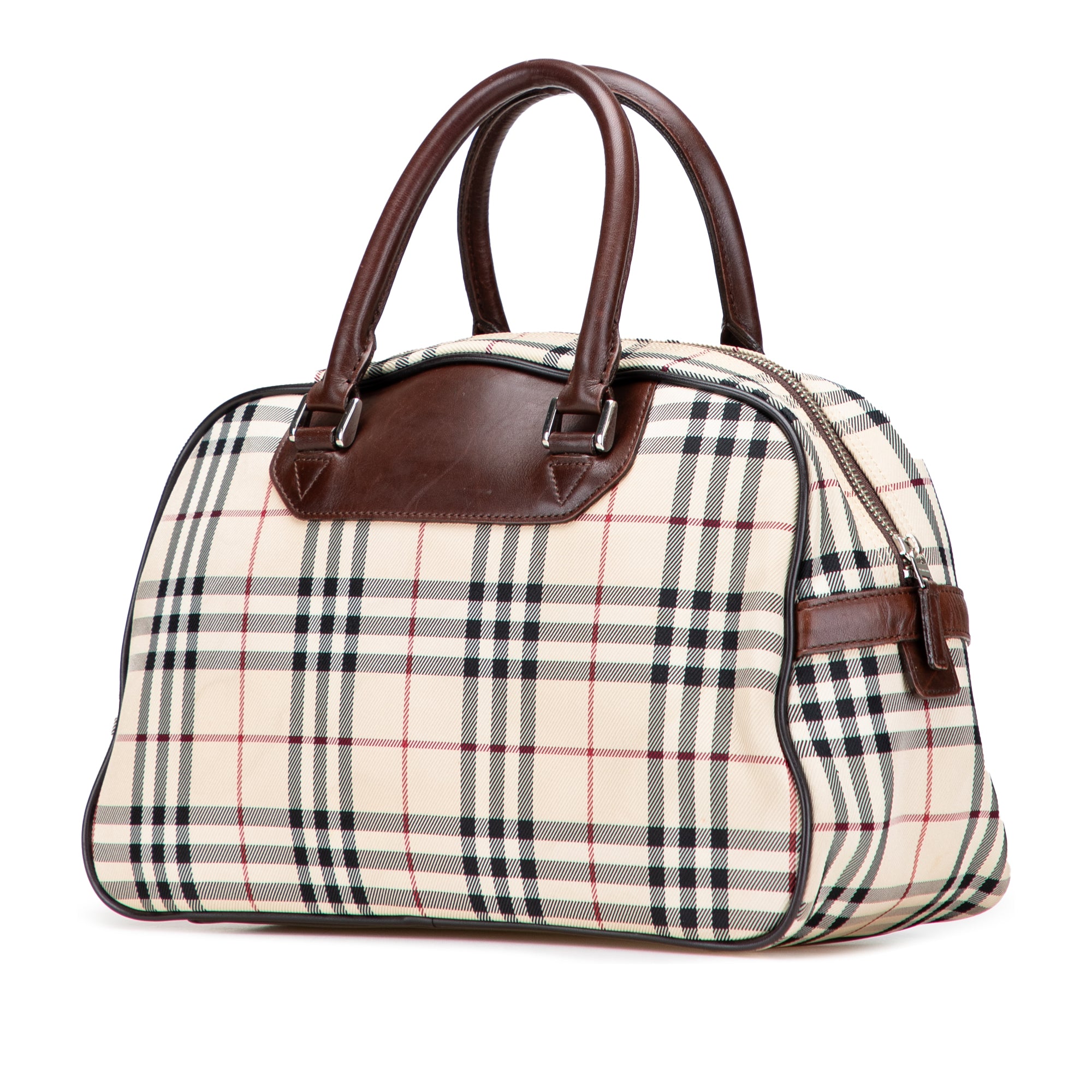 House Check Canvas Handbag