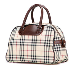 House Check Canvas Handbag