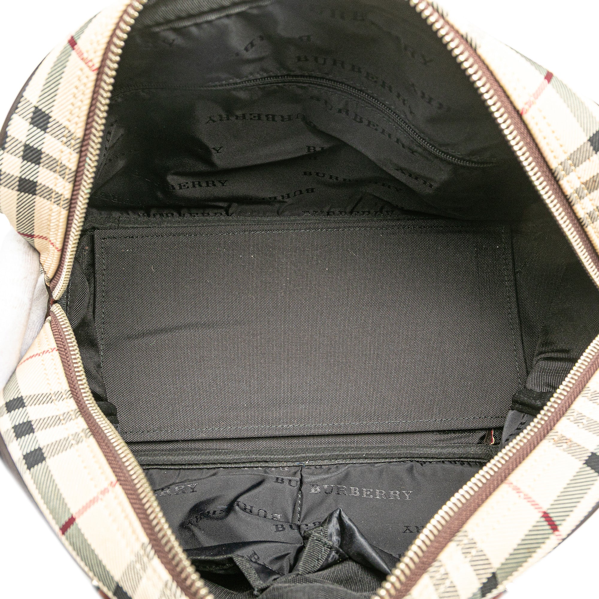 House Check Canvas Handbag