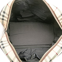 House Check Canvas Handbag