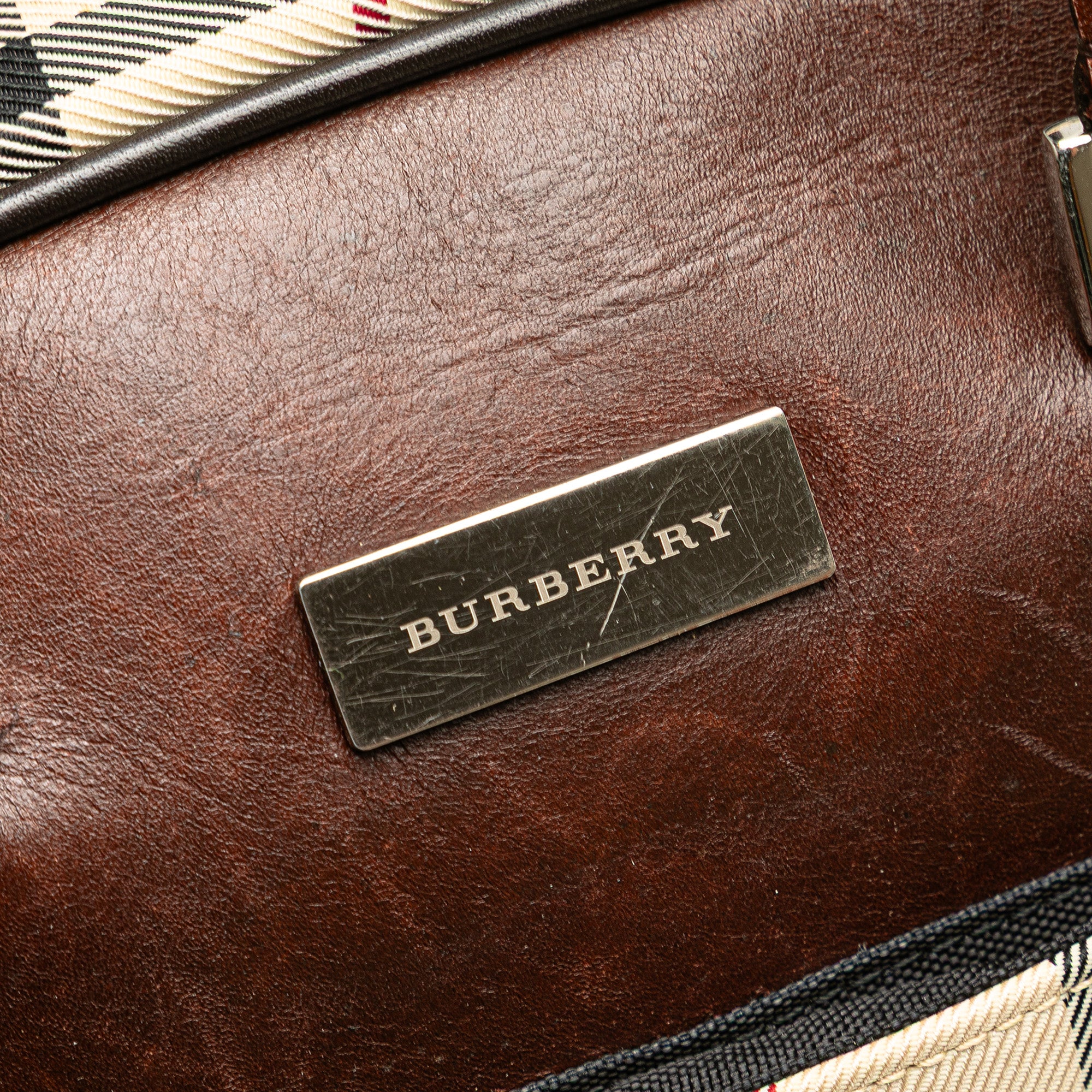 House Check Canvas Handbag
