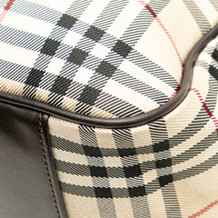 House Check Canvas Handbag
