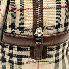 House Check Canvas Handbag