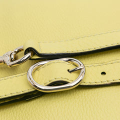 Small Calfskin Bamboo Shopper Satchel