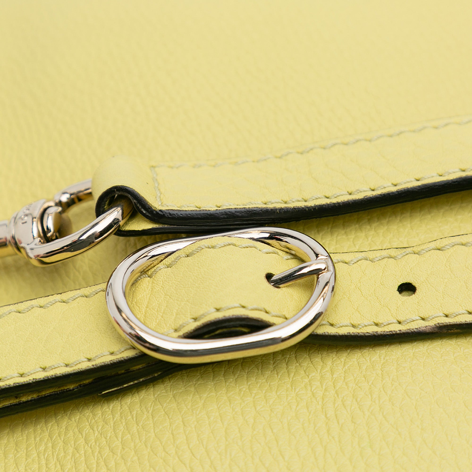 Small Calfskin Bamboo Shopper Satchel