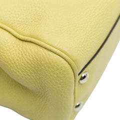 Small Calfskin Bamboo Shopper Satchel