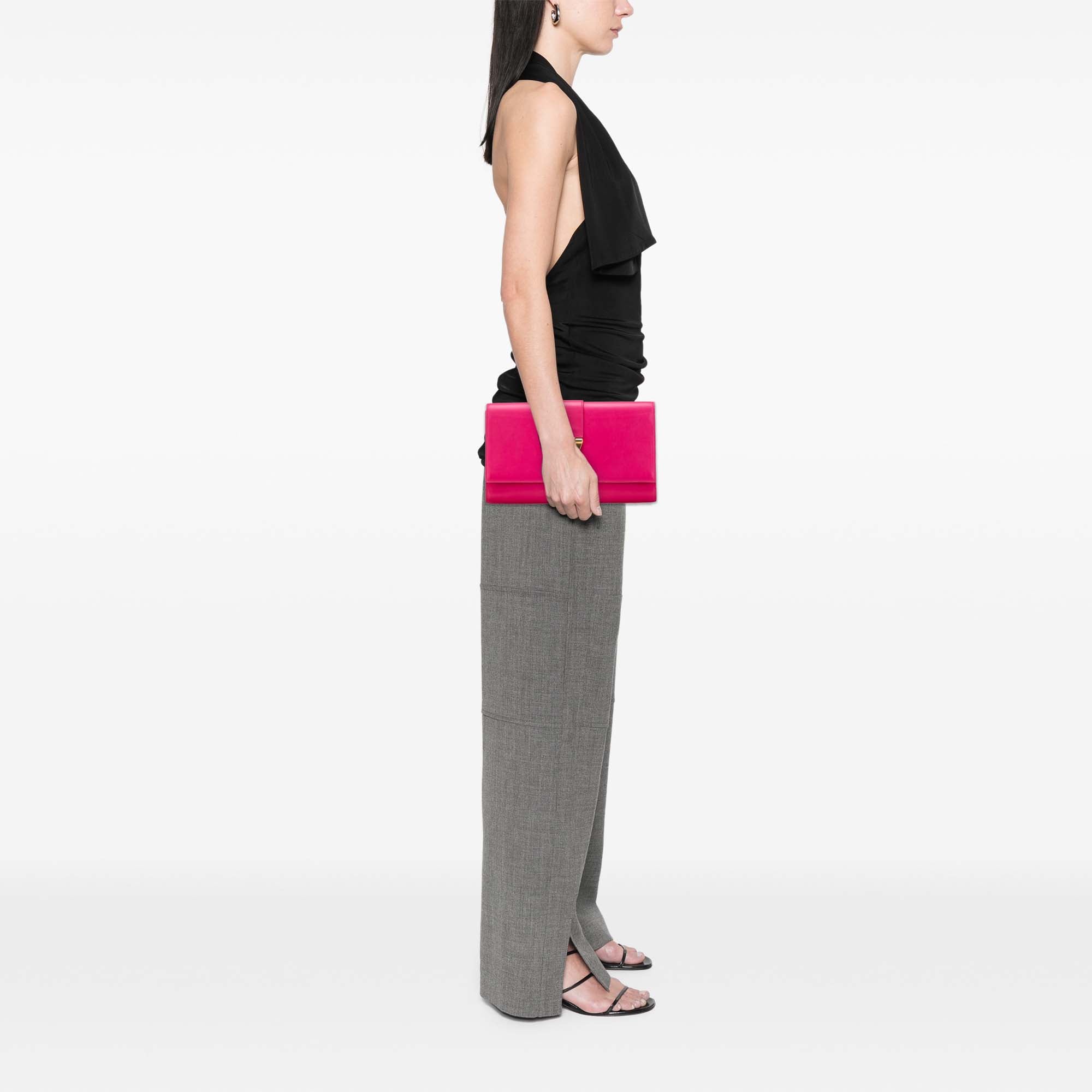 Leather Chyc Ligne Clutch