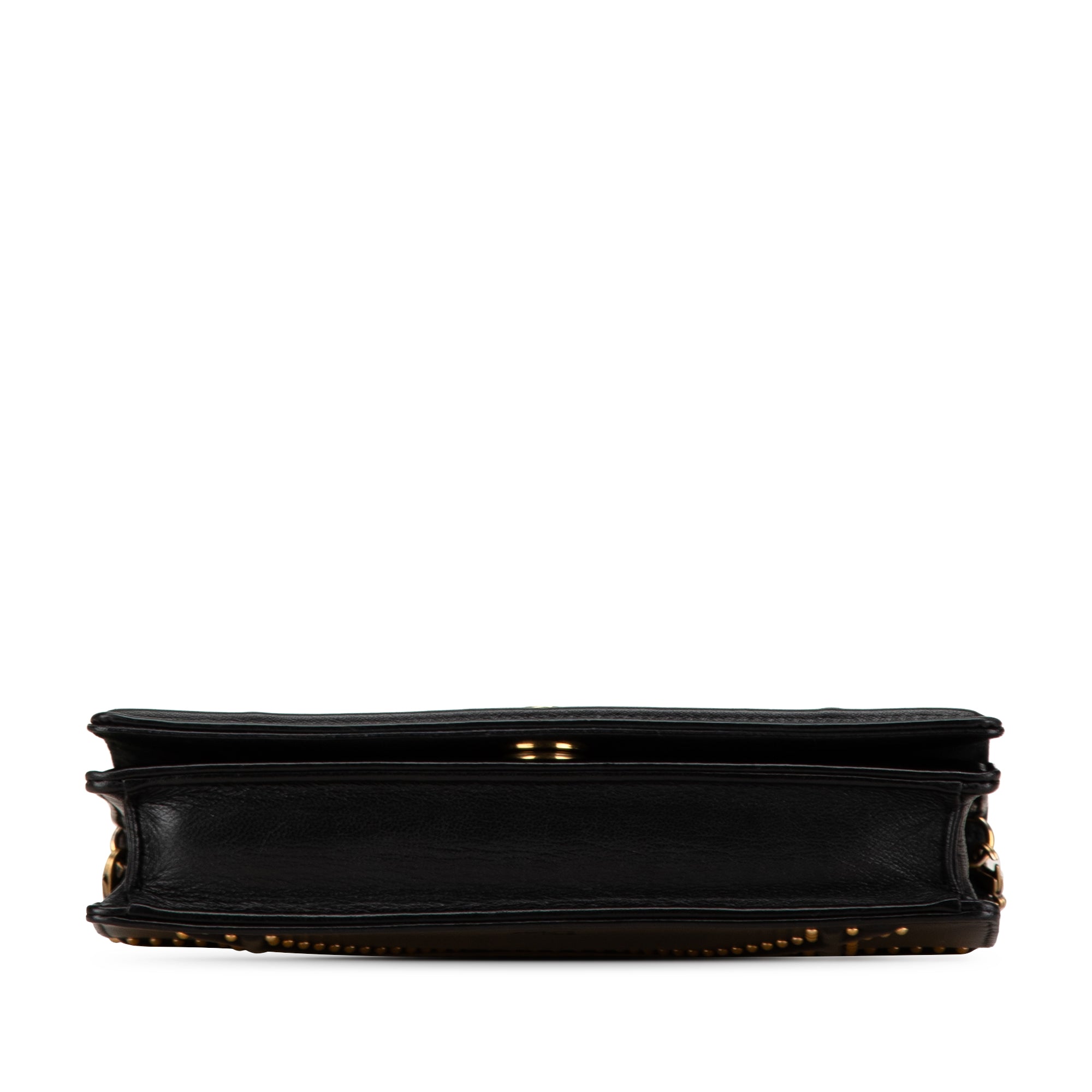 Calfskin Studded Diorama Wallet on Chain