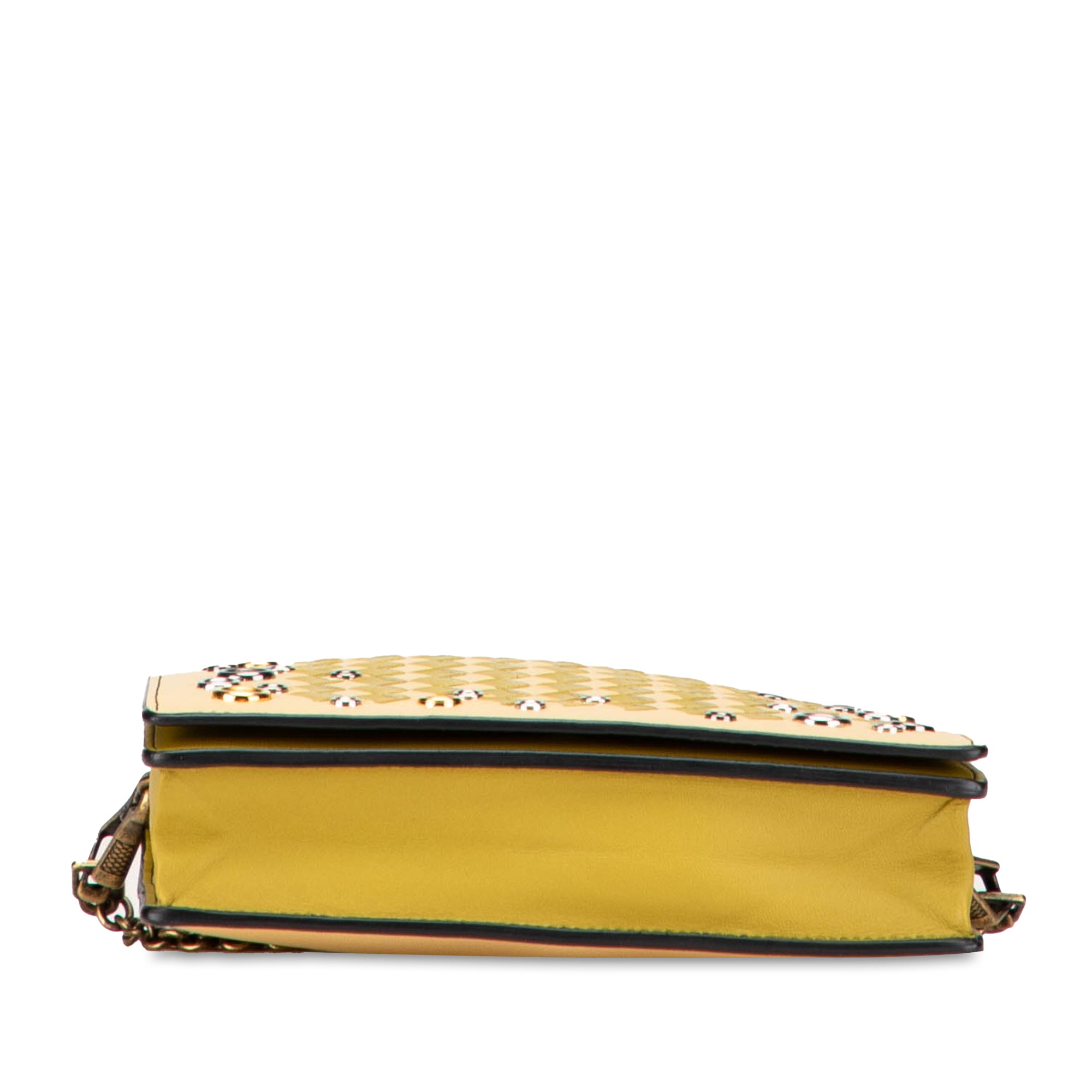 Nappa Intrecciato Studded Wallet on Chain