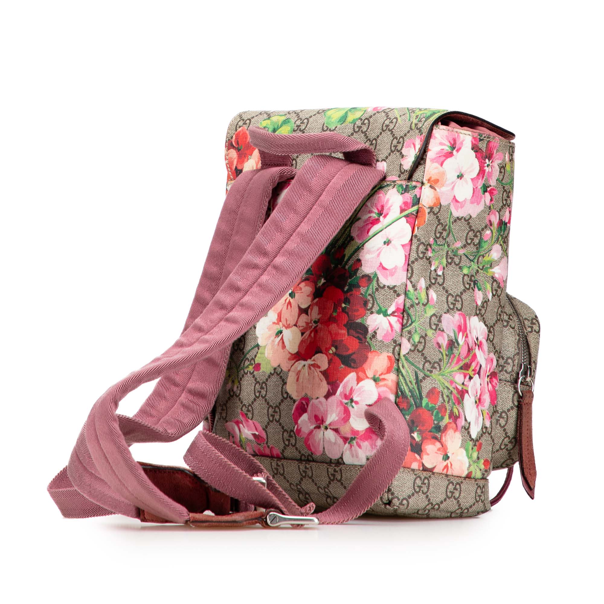 Small GG Supreme Blooms Single Buckle Backpack