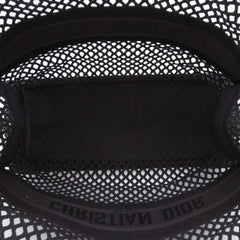 Large Embroidered Mesh Book Tote