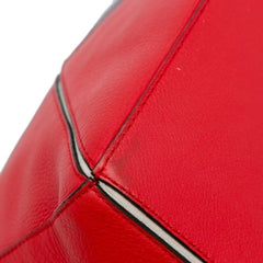 Small Bicolor Calfskin Puzzle Satchel