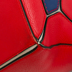 Small Bicolor Calfskin Puzzle Satchel