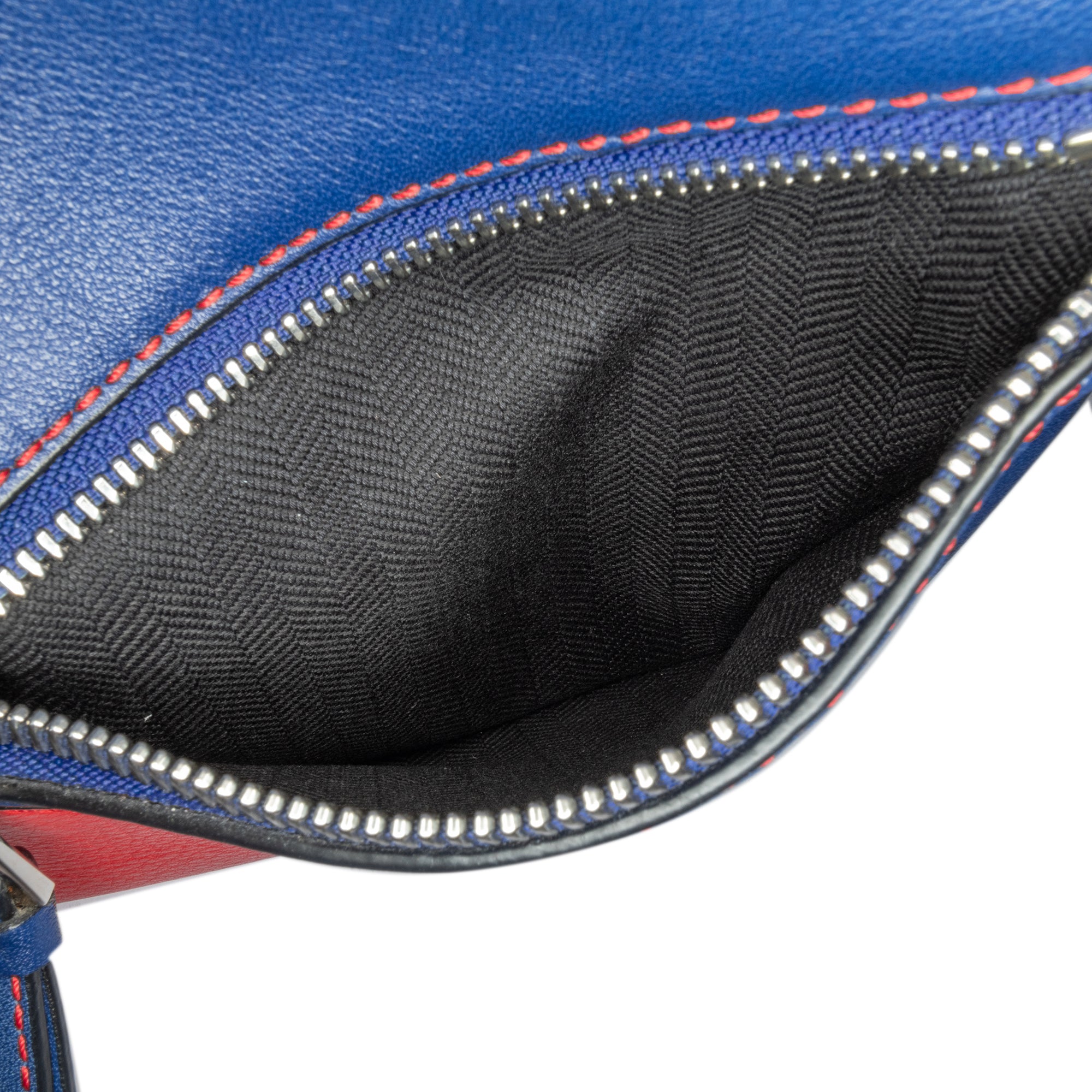Small Bicolor Calfskin Puzzle Satchel