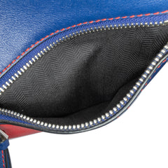 Small Bicolor Calfskin Puzzle Satchel