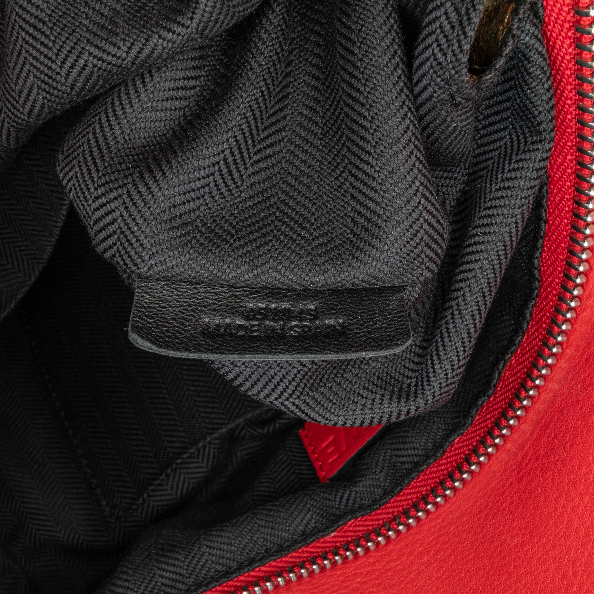 Small Bicolor Calfskin Puzzle Satchel