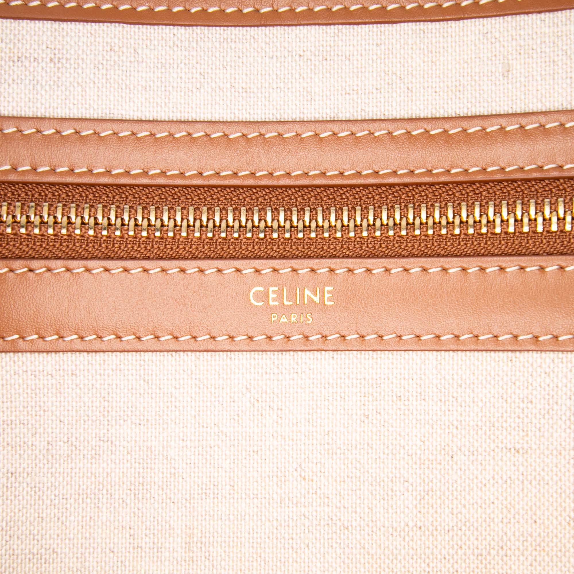 Triomphe Embroidered Canvas Horizontal Cabas