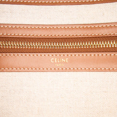 Triomphe Embroidered Canvas Horizontal Cabas