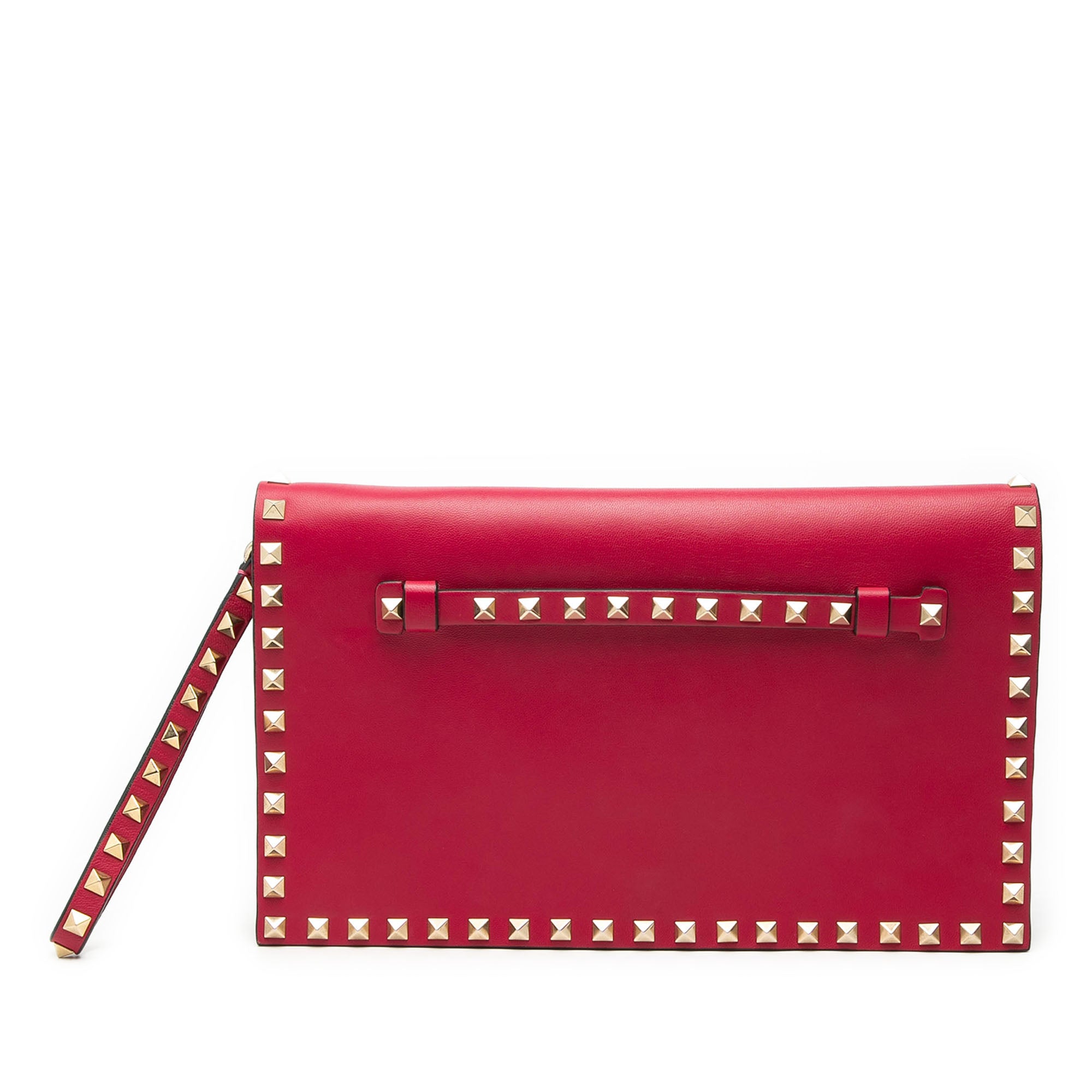 Nappa Rockstud Wristlet Clutch