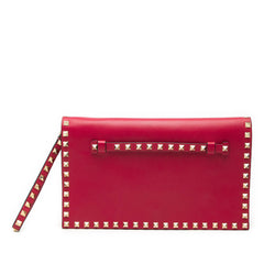 Nappa Rockstud Wristlet Clutch