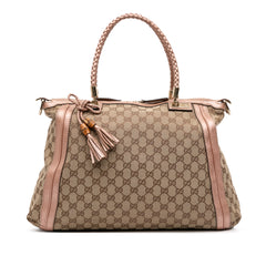 Large GG Canvas Bella Satchel
