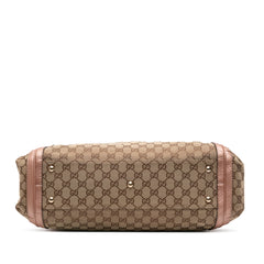 Large GG Canvas Bella Satchel