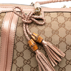 Large GG Canvas Bella Satchel